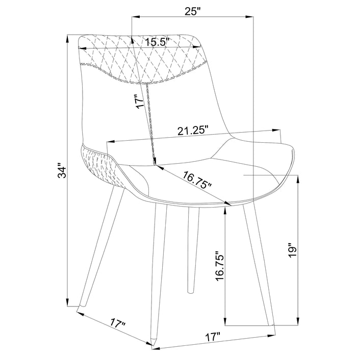 Brassie Swivel Dining Side Chair