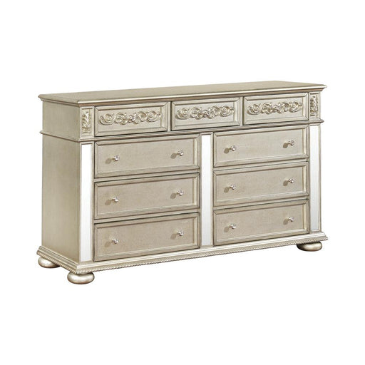 Heidi 9-drawer Dresser Metallic Platinum image