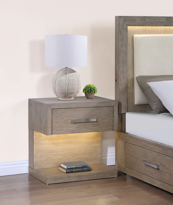 Kenora Nightstand with LED Lighting