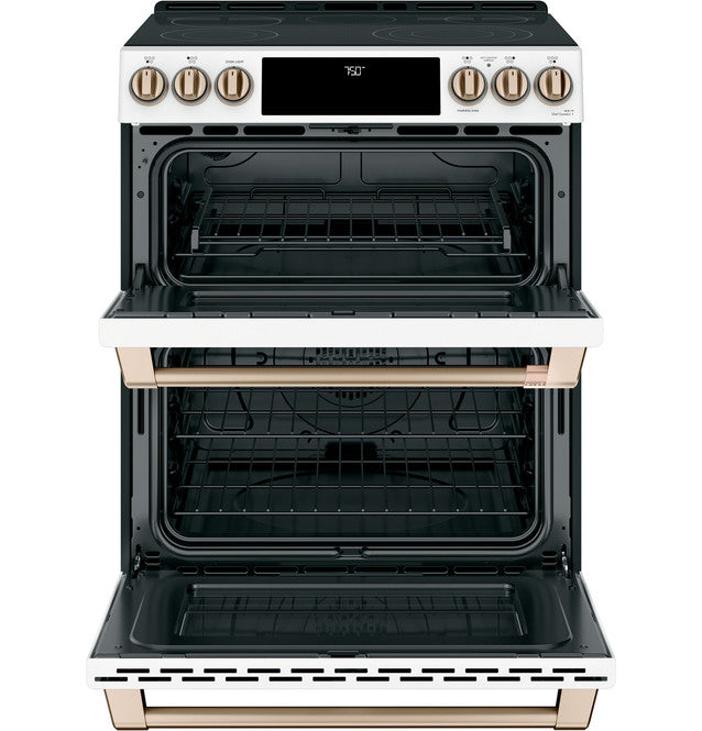 Café™ 30" Smart Slide-In, Front-Control, Radiant and Convection Double-Oven Range