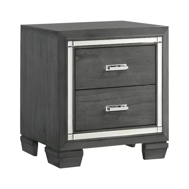 Titanium Night Stand in Gray