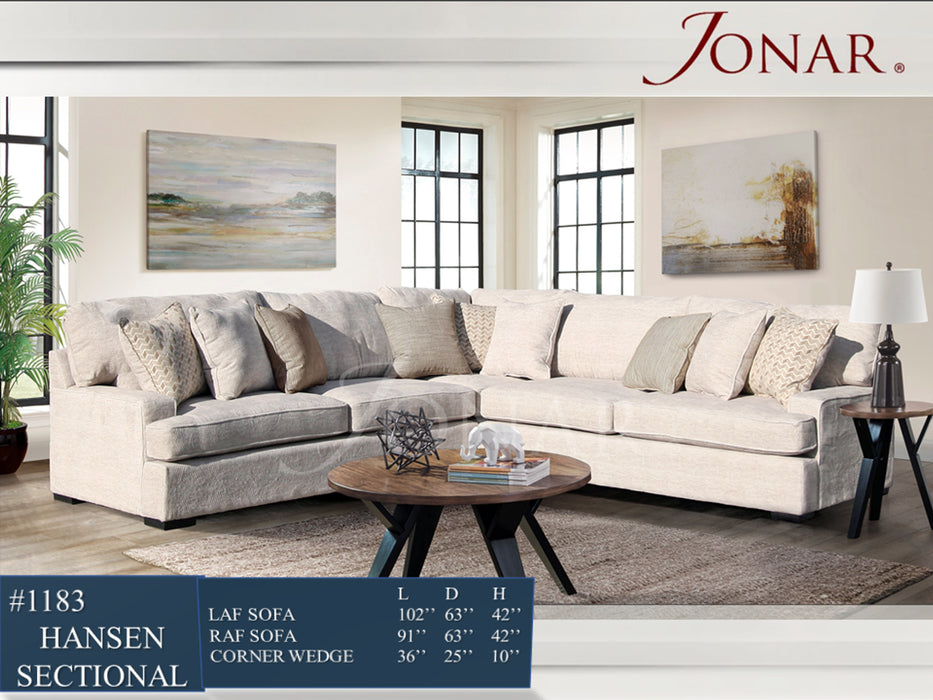 Hansen 3pc. Sectional