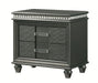 Crown Mark Furniture Adira 2 Drawer Nightstand in Silver image