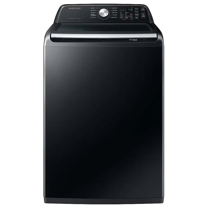 4.7 Cu. Ft. High-Efficiency Smart Top Load Washer with Active WaterJet - Black