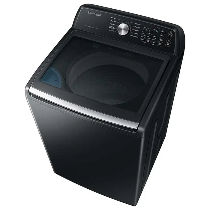 4.7 Cu. Ft. High-Efficiency Smart Top Load Washer with Active WaterJet - Black
