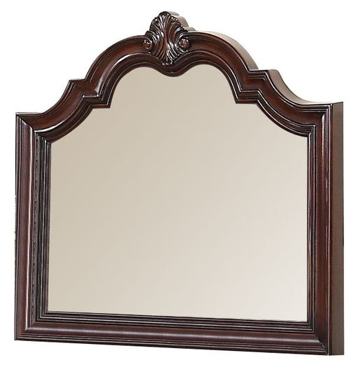 Crown Mark Furniture Sheffield Dresser Mirror in Dark Cherry image