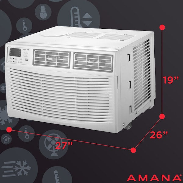 24,000 BTU 230V Window-Mounted Air Conditioner with Remote Control