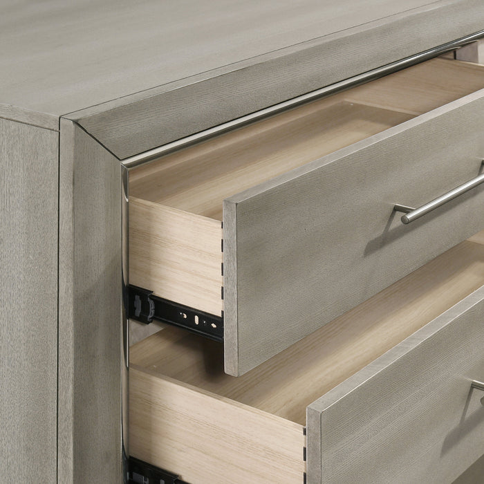 Lennox 8 Drawer Dresser-Gray