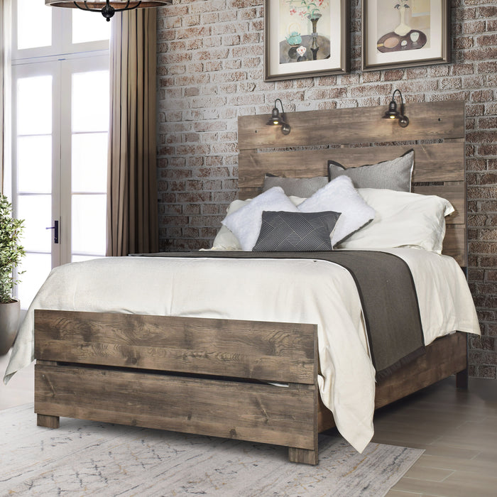 Misty Lodge5/0 Q Hb,Fb, & Slats-Greige