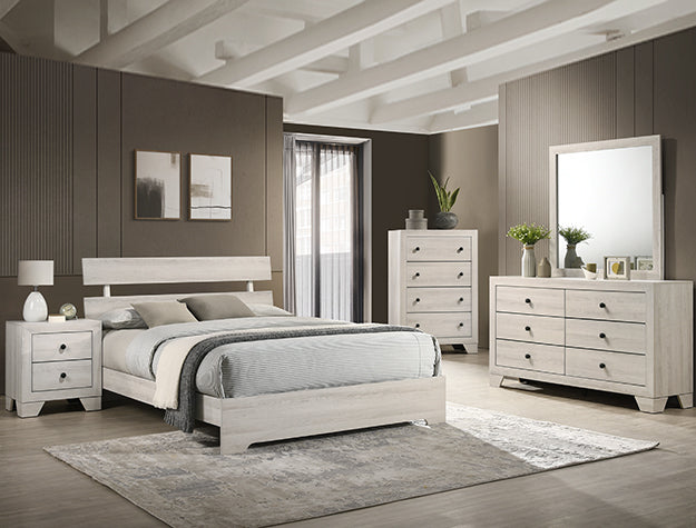 ATTICUS TWIN PLATFORM BED WHITE