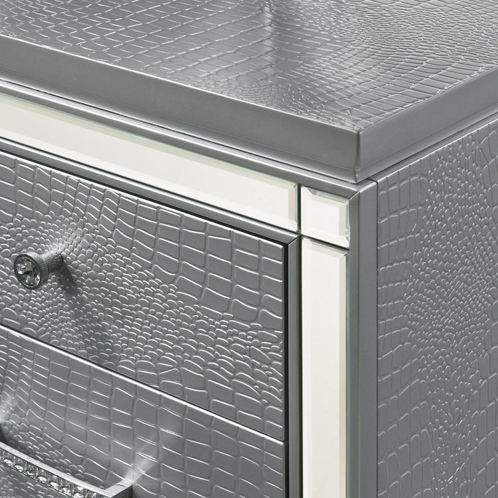 Valentino Dressing Table-Silver