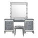 Valentino Dressing Table Mirror (Bulbs Not Included)-Silver