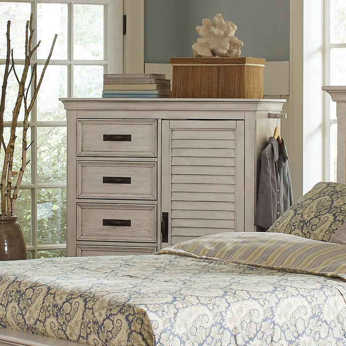 Franco 5-drawer Chest Antique White