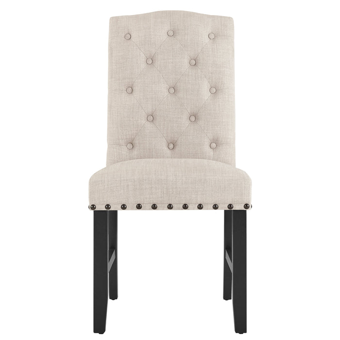 Daphne 5 Pc Natural 60" Dining Set W/Natural Chairs