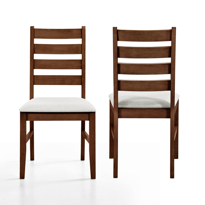 Pascal Ladderback Dining Chair (2 Per Carton)-Walnut