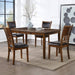Gia 5 Pc 60" Dining Table & 4 Chairs-Brown