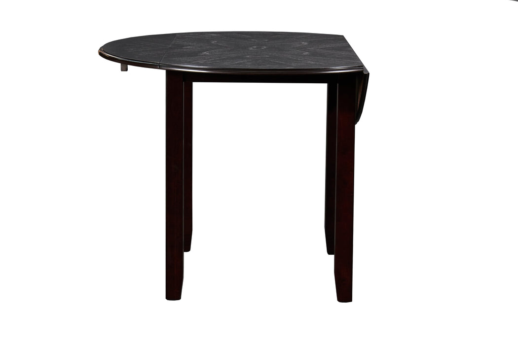 Gia 3 Pc 42" Drop Leaf Dining Table & 2 Chairs-Ebony