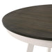 Maisie Round Table-White/Brown