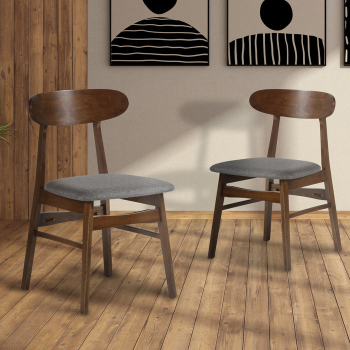 Morocco Dining Chair W/Dark Gray Seat Cushion (2 Per Carton)