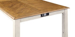 Amy 5 Pc 60" Counter Storage Table+Chairs- Bisque/Brown