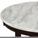 Celeste 48" Round Dining Table-Espresso/Faux Marble