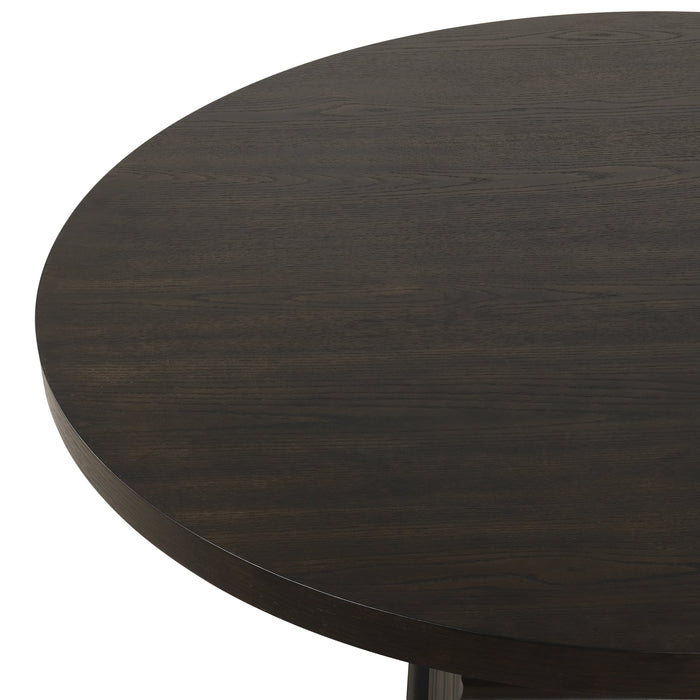 Plateau Round Dining Top-Rustic Espresso