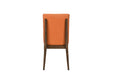 Maggie Dining Chair W/Terracotta Cushion-Walnut