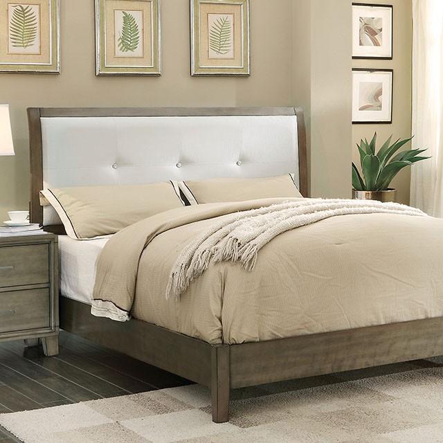 Enrico Full Queen Bed Brown, Black, & Cherry