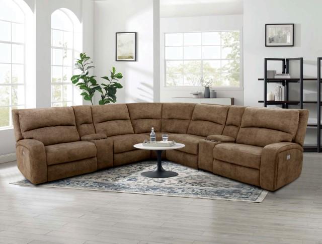 APOSTOLOS Power Sectional, Brown