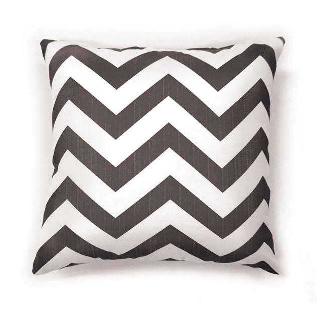 ZOE 22" X 22" Pillow, Gray Chevron (2/CTN)