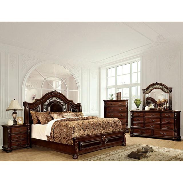 Flandreau Brown Cherry/Espresso E.King Bed