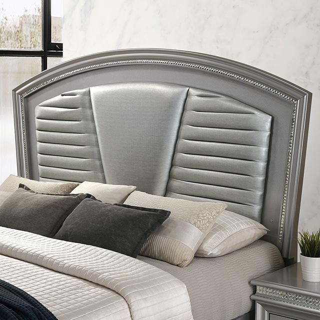 MADDIE Cal.King Bed, Silver