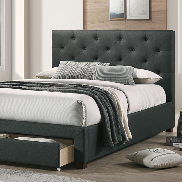 SYBELLA Twin Bed, Dark Gray image