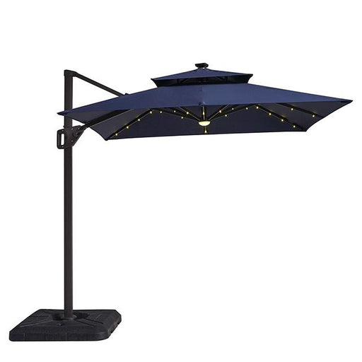 Xico 8 Ft Square Umbrella w/ Double Top w/ LED Light + 37" Large Base image