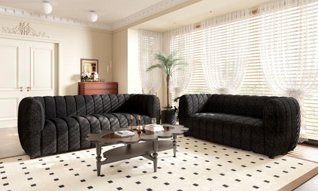 AVERSA Loveseat, Black