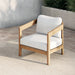 Wesley Patio Club Chair W/ White Cushion