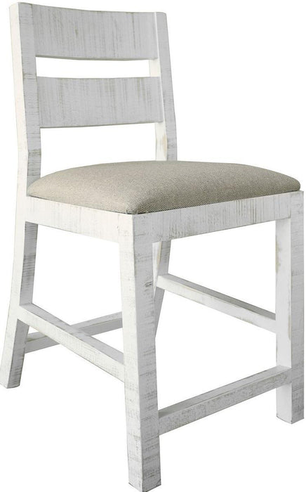 Pueblo 24" Barstool in White (Set of 2) image