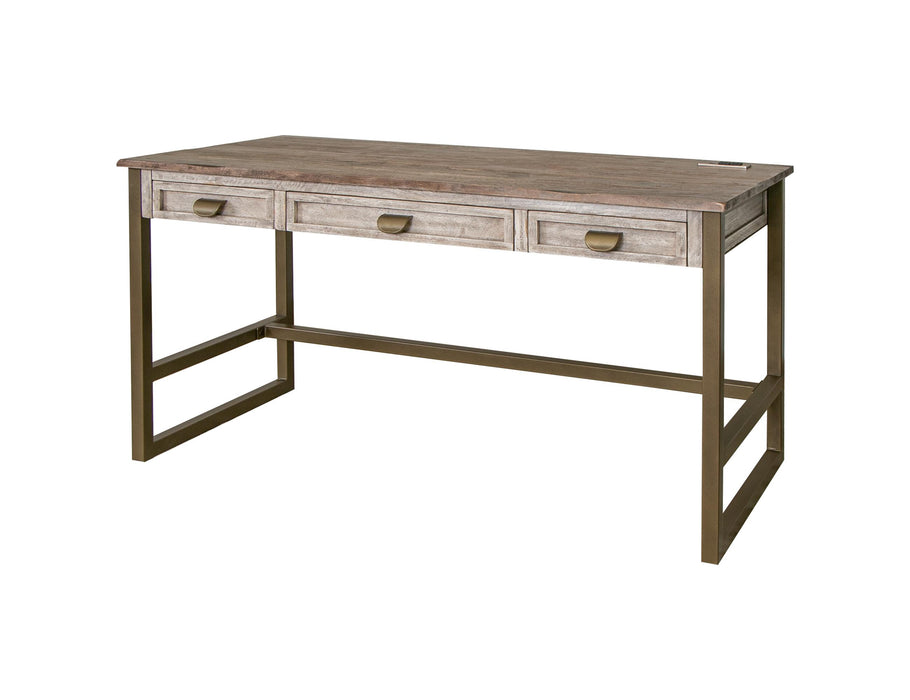 Sahara 3 Drawer Desk, w/ Iron base