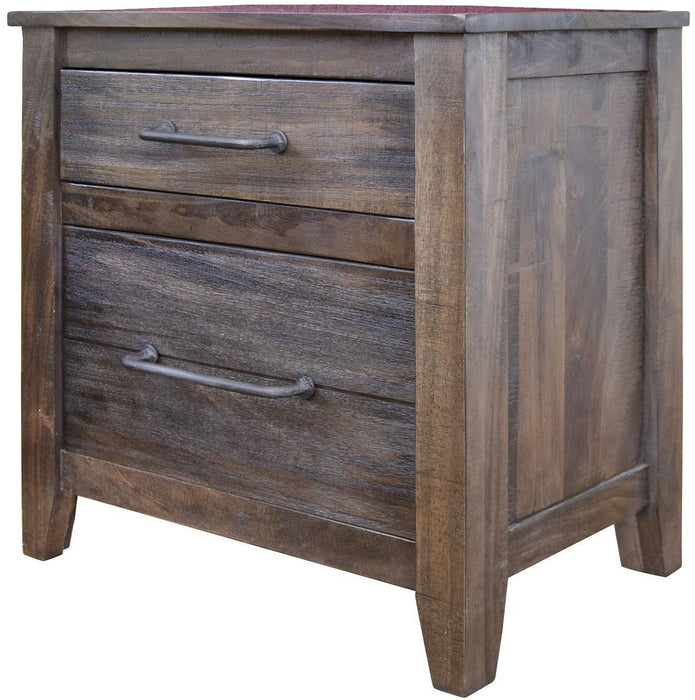 San Luis 2 Drawer Nightstand in Natural Wood image