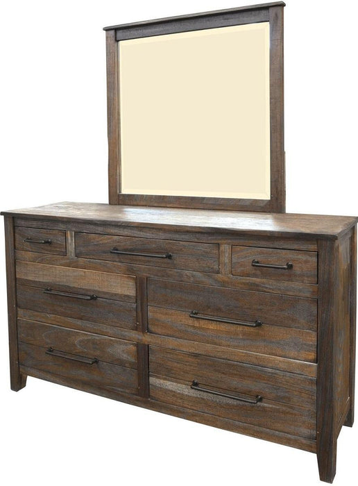 San Luis 7 Drawer Dresser in Natural Wood