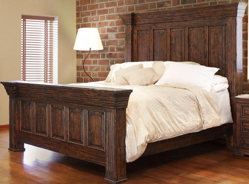 Terra Eastern King Panel Bed in Chocolate image