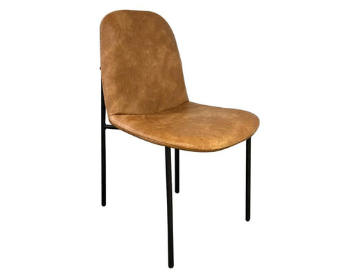 Sahara Upholstered Chair w/ brown faux leather image