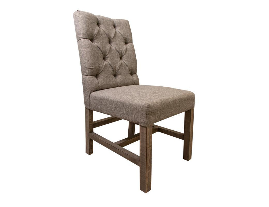 Marble Tufted Chair w/ Gray Fabric image