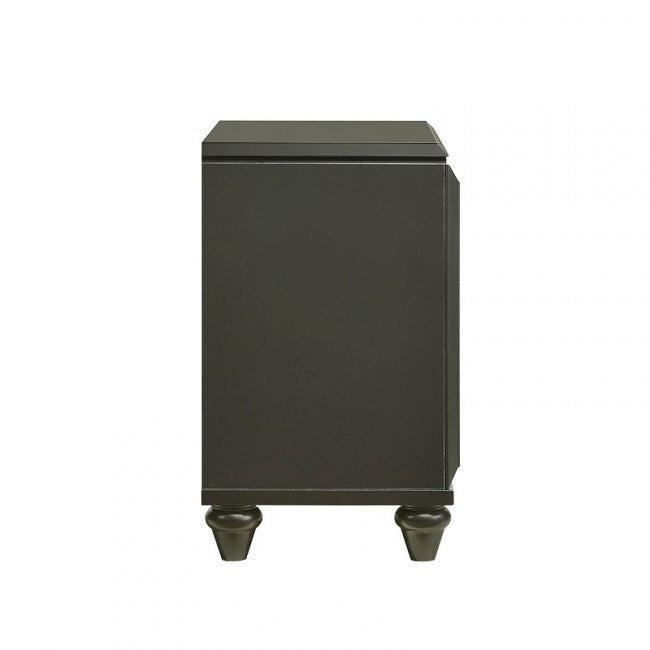 Moonstone 2 Drawer Nightstand in Black