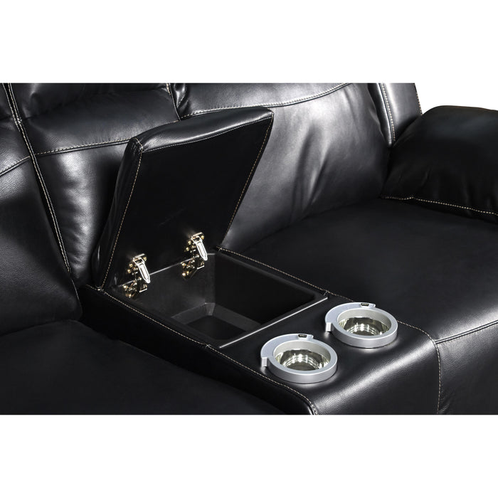 VEGA CONSOLE LOVESEAT - PREMIER BLACK