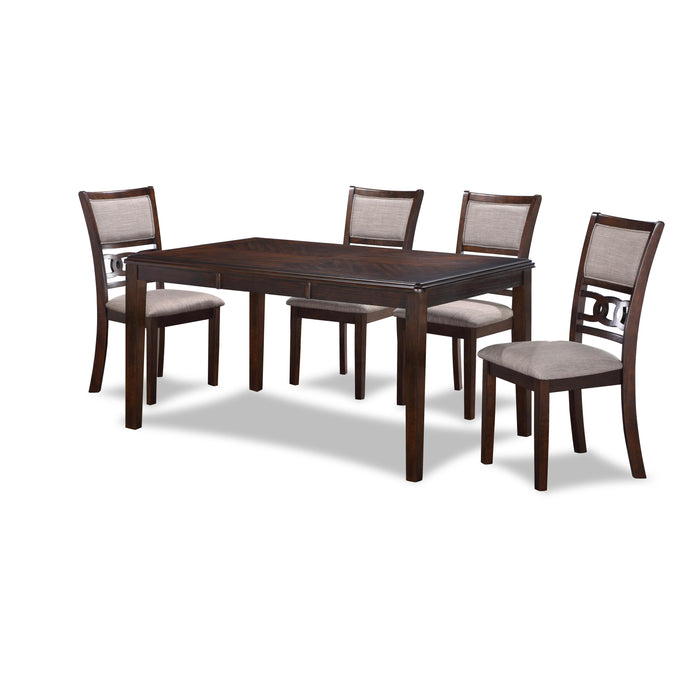 GIA 5 PC 60" DINING TABLE & 4 CHAIRS-CHERRY