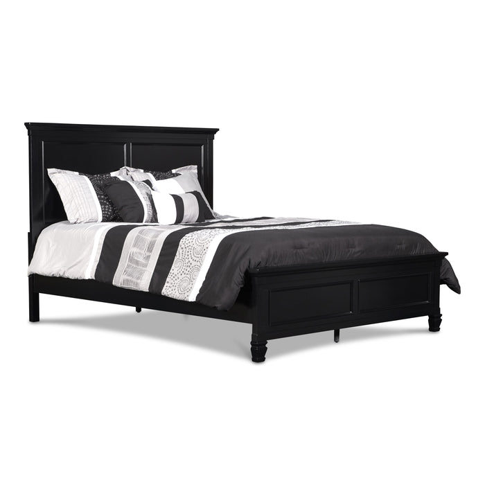 TAMARACK Eastern King-California King EK/WK HEADBOARD, FOOTBOARD & SLATS- BLACK