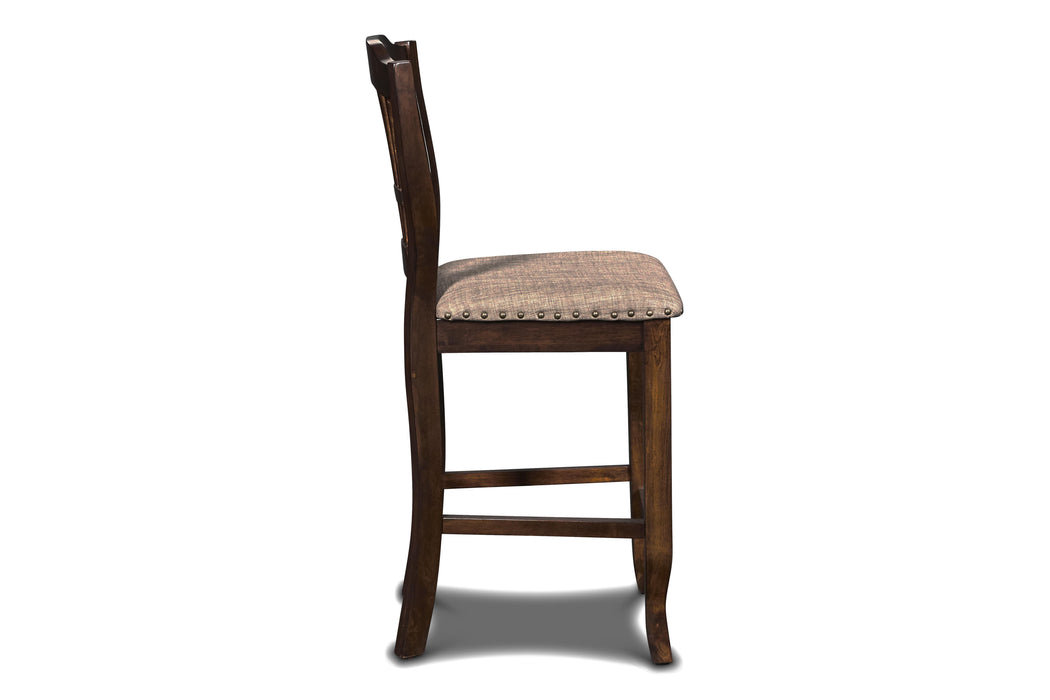 BIXBY  COUNTER  CHAIR (2 PER CARTON)-ESPRESSO