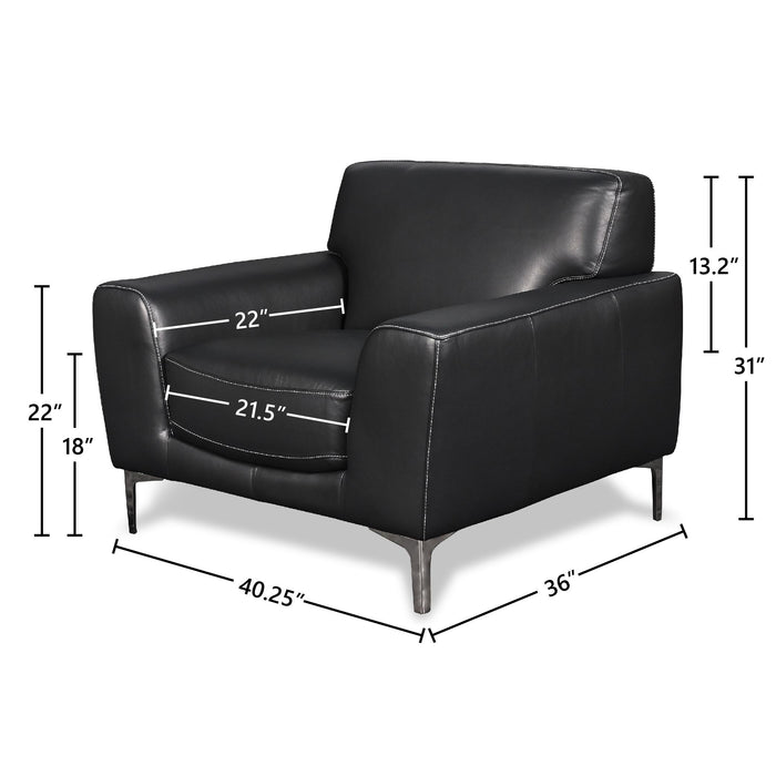 CARRARA CHAIR-BLACK