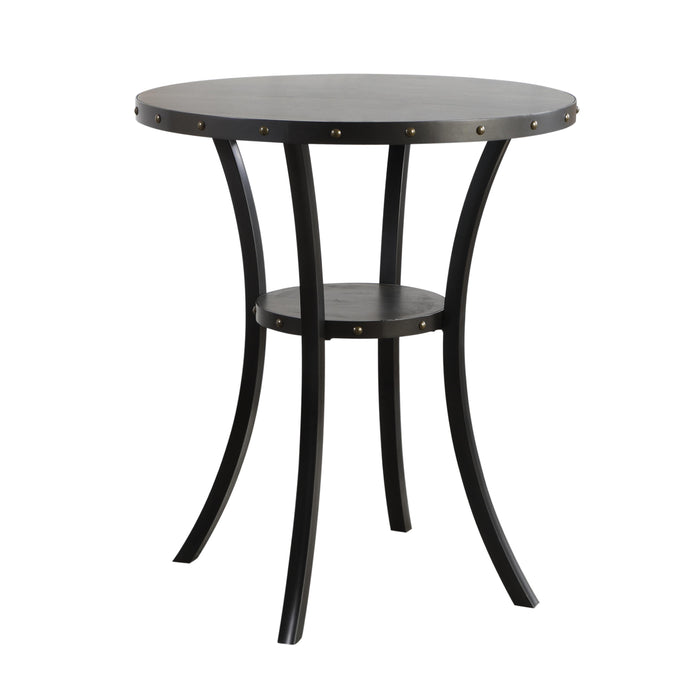 CRISPIN 36" ROUND BAR TABLE-SMOKE